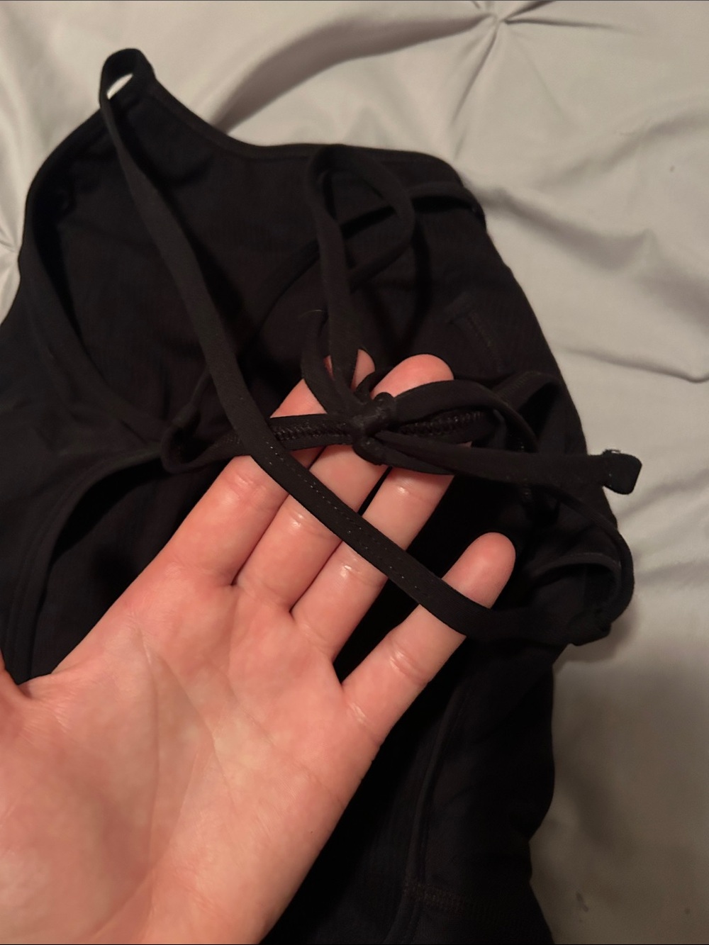 Jolyn Clothing Black Tie Back Brandon Worn once Size 28 - Picture 4 of 5